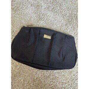 Giorgio Armani Parfums Toiletry Make Up Travel Accessory Bag Black EUC
